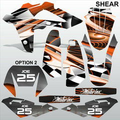 HUSQVARNA CR WR 125 2009-2013 SHEAR motocross racing decals set MX graphics kit