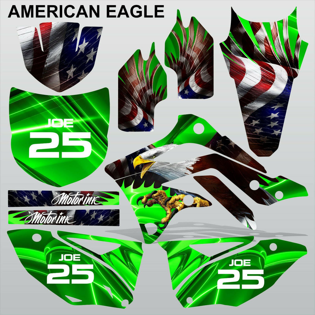 Kawasaki KXF 450 2012-2014 AMERICAN EAGLE motocross racing decals MX graphics
