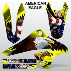 SUZUKI DRZ 125 2008-2019 AMERICAN EAGLE motocross racing decals set MX graphics