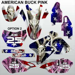 SUZUKI DRZ 400 2002-2020 AMERICAN BUCK PINK motocross decals set MX graphics kit