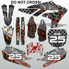 Yamaha YZF 450 2018-2021 DO NOT CROSS motocross racing decals set MX graphics