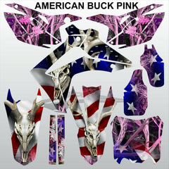 Honda CRF450 2013-2014 CRF250 2014 AMERICAN BUCK PINK motocross decals MX kit