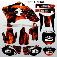 Yamaha WR 250F 450F 2005-2006 FIRE TRIBAL motocross decals set MX graphics kit