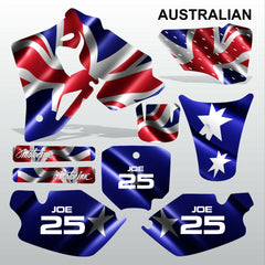 Honda CR80 1996-2002 AUSTRALIAN motocross decals set MX graphics kit