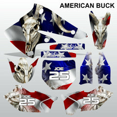 Kawasaki KXF 250 2004-2005 AMERICAN BUCK motocross decals set MX graphics kit