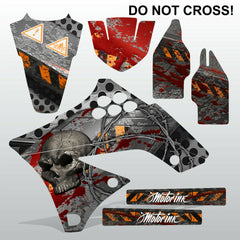 Kawasaki KXF 250 2009-2012 DO NOT CROSS! motocross decals set MX graphics kit