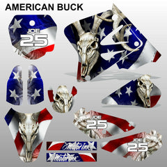 SUZUKI RM 85 2001-2012 AMERICAN BUCK motocross racing decals set MX graphics kit