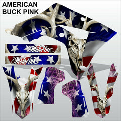 HONDA CRF 450RL 450L 2019-2022 AMERICAN BUCK PINK motocross decals MX graphics