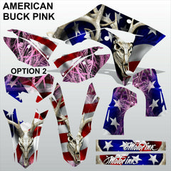 HONDA CRF 450RL 450L 2019-2022 AMERICAN BUCK PINK motocross decals MX graphics