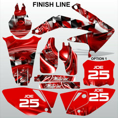 Honda CRF 450X 2005-2016 FINISH LINE racing motocross decals set MX graphics