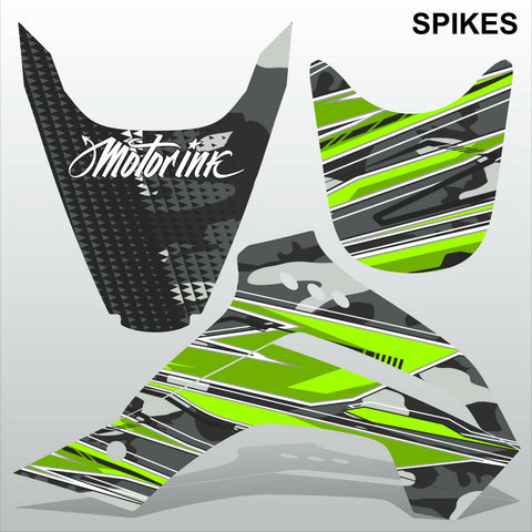 Kawasaki KLX 140 2015 SPIKES motocross racing decals set MX graphics stripes kit