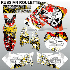 Suzuki RM 125-250 2001-2009 RUSSIAN ROULETTE motocross decals set MX graphics