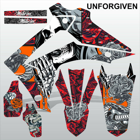 Honda CRF450 2013-2014 CRF250 2014 UNFORGIVEN motocross decals MX graphics