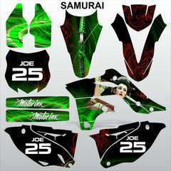 Kawasaki KXF250 2013-2016 SAMURAI motocross racing decals set MX graphics kit