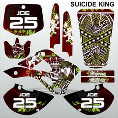 Kawasaki KX125-250 1999-2002 SUICIDE KING motocross decals set MX graphics kit