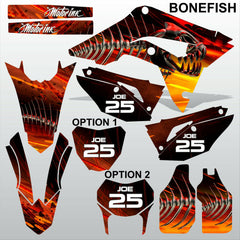 HONDA CR 250 450 2018-2021 BONEFISH motocross race decals set MX graphics kit