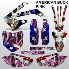 ТМ RACING 85 2013-2021 AMERICAN BUCK PINK motocross racing decals MX graphics