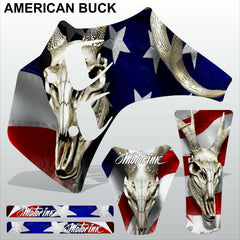 ТМ RACING 50 AMERICAN BUCK motocross racing decals set MX graphics stripes kit