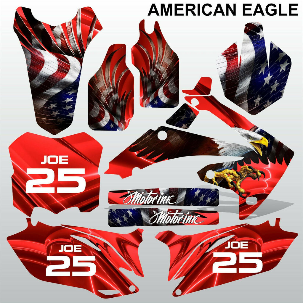 Honda CRF 250 2010-2013 AMERICAN EAGLE racing motocross decals set MX graphics