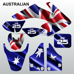 Honda CRF 50 2004-2016 AUSTRALIAN Flag motocross decals set MX graphics kit