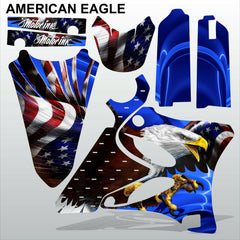 Yamaha YZ 125 250 2002-2005 AMERICAN EAGLE motocross racing decals  MX graphics