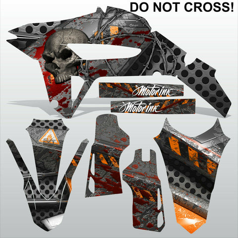 HONDA CRF 450R 2021 DO NOT CROSS motocross racing decals set MX graphics kit