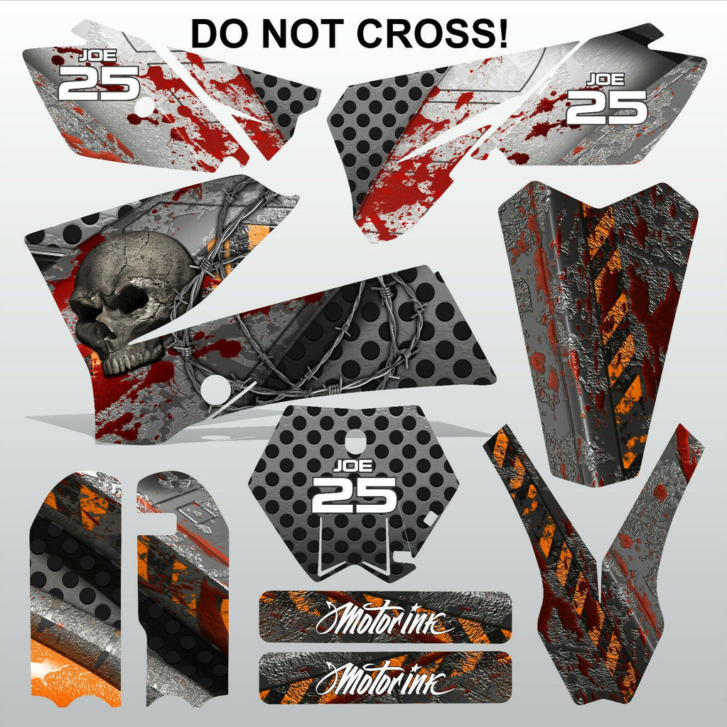 KTM SX 85-105 2006-2012 DO NOT CROSS motocross racing  decals set MX graphics