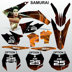 KTM EXC 2012-2013 XC 2011 SAMURAI  motocross decals racing set MX graphics kit