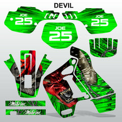 Kawasaki KDX 200 1991-1994 DEVIL PUNISHER motocross decals set MX graphics