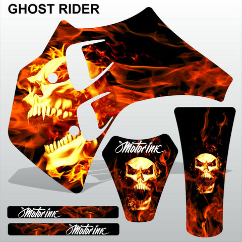 ТМ RACING 50 GHOST RIDER motocross racing decals set MX graphics stripes kit