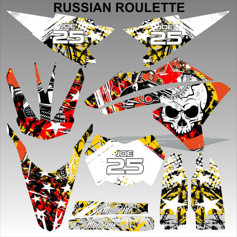 Yamaha WR 250X 250R 2008-2015 RUSSIAN ROULETTE motocross decals set MX graphics