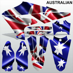 Yamaha YZF 250 2019-2021 AUSTRALIAN motocross racing decals set MX graphics kit