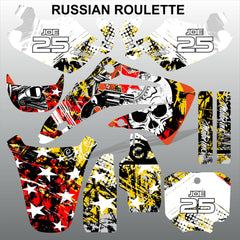 Honda CR85 2003-2012 RUSSIAN ROULLETE race motocross decals set MX graphics kit