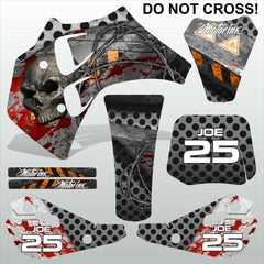 ТМ RACING 50 DO NOT CROSS motocross racing decals set MX graphics stripes kit