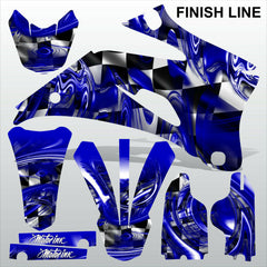 Yamaha YZF 250 450 2006-2007 FINISH LINE motocross decals set MX graphics kit