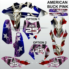 HUSQVARNA CR WR 125 2009-2013 AMERICAN BUCK PINK motocross decals MX graphics