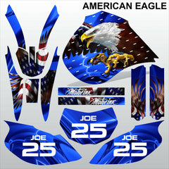 Yamaha TTR600 1997-2005 AMERICAN EAGLE motocross racing decals set MX graphics