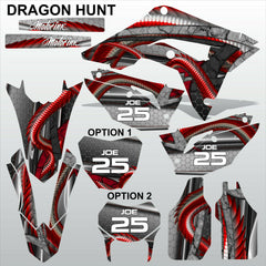 HONDA CR 250 450 2018-2021 DRAGON HUNT motocross racing decals set MX graphics