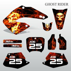 Honda CR125 CR250 00-01 GHOST RIDER motocross decals set MX graphics kit