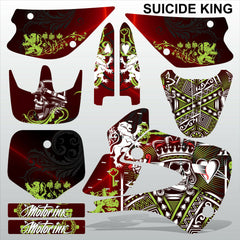 Kawasaki KX 85-100 2001-2012 SUICIDE KING motocross decals set MX graphics kit