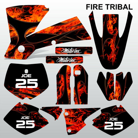 KTM SX 2001-2002 FIRE TRIBAL race motocross racing decals set MX graphics kit