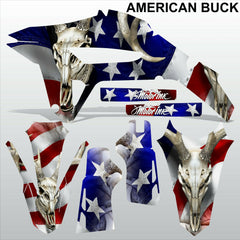 HONDA CRF 450R 2021 AMERICAN BUCK motocross racing decals set MX graphics kit
