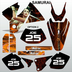 KTM EXC 1998-2000 SAMURAI  motocross racing decals set MX graphics stripe kit