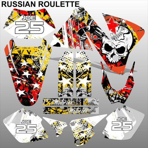 KTM EXC 2001-2002 RUSSIAN ROULETTE motocross decals  stripes set MX graphics kit