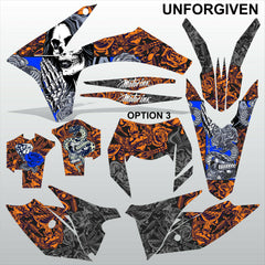 KTM EXC 2012 2013 XC 2011 UNFORGIVEN motocross decals set MX graphics kit