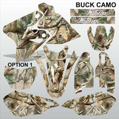 Kawasaki KLX 400 BUCK CAMO motocross racing decals set MX graphics kit