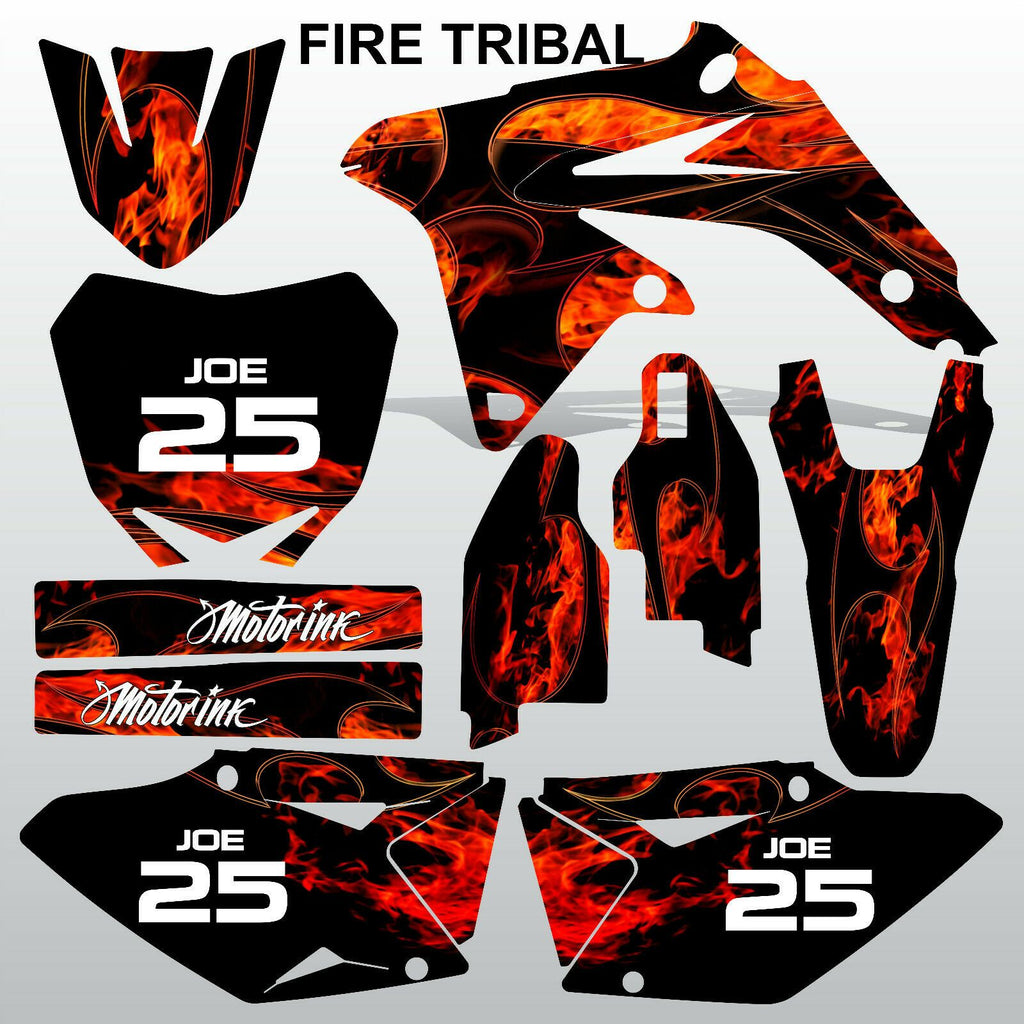 Suzuki RMZ 450 2008-2017 FIRE TRIBAL motocross decals set MX graphics kit