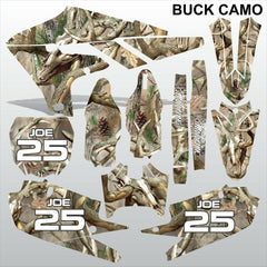 Yamaha YZF 450 2018-2021 BUCK CAMO motocross racing decals set MX graphics kit