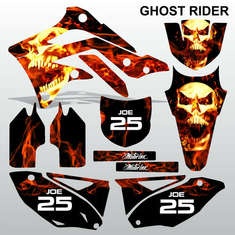 Kawasaki KXF 450 2012-2014 GHOST RIDER motocross decals set MX graphics kit