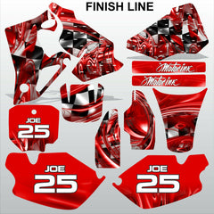 Honda CR80 1996-2002 FINISH LINE motocross decals racing set MX graphics kit